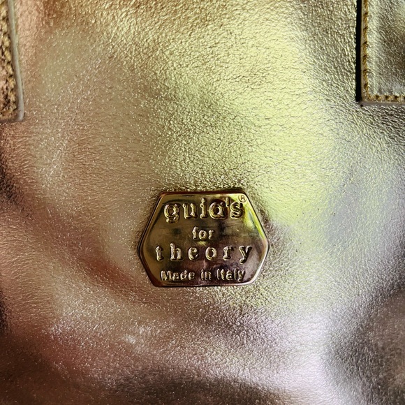 Guia for Theory Silver Leather Handbag - Picture 3 of 10